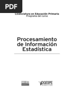 Procesamiento de Informacion Estadistica Lepri