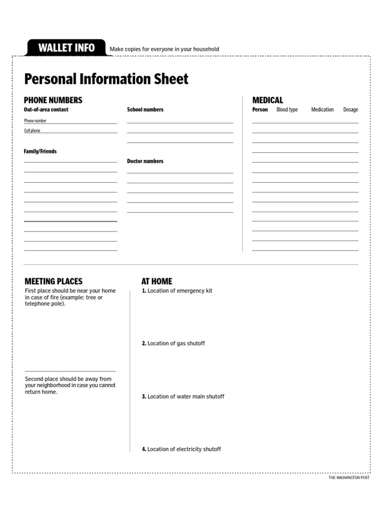 Emergency Contact and Info Guide | PDF