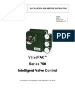 Valvepac Series 760 Intelligent Valve Control: Installation and Service Instruction