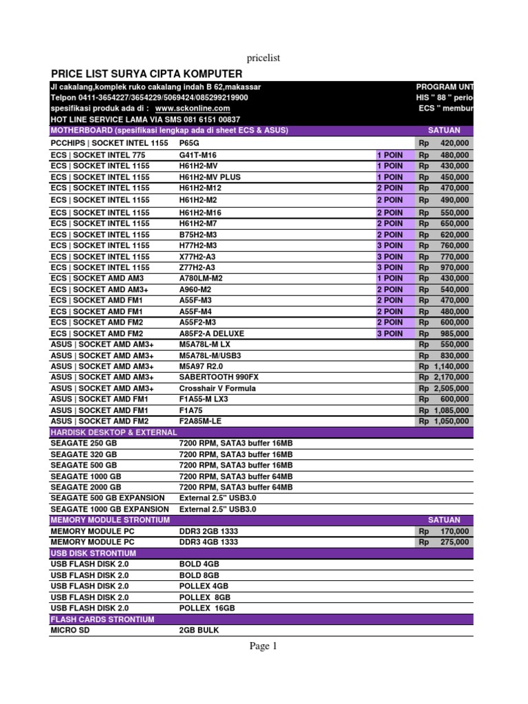 Simbadda Product Price List | PDF | Advanced Micro Devices | Computer ...