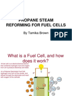 Propane Steam Reforming For Fuel Cells: by Tamika Brown