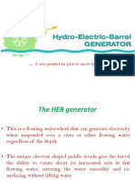 Hydro Barrel Electric Generator