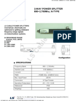 2-Way Power Splitter 800 2,700Mhz, N-TYPE Model SPT-2way-100-NF