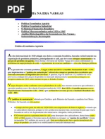 A Economia Na Era Vargas