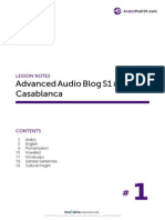 Advanced Audio Blog S1 #1 Casablanca: Lesson Notes