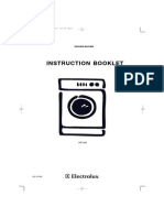 Electrolux EWF1495 Washing Machine Booklet