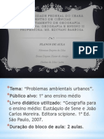 apresentação plano de aula geo e ensino II