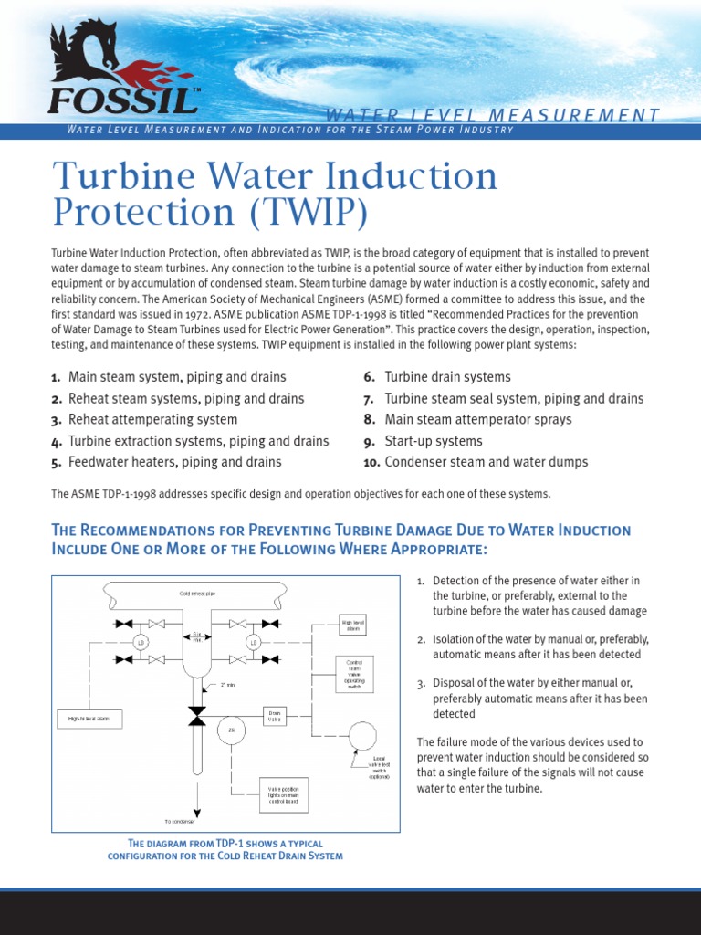 Preventing Water Damage to Steam Turbines | PDF | Steam | Cookware And ...