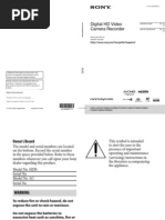Sony Hdr Cx260 Manual