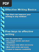 Five Keys To Effective Writing