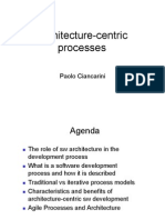 Architecture-Centric Processes: Paolo Ciancarini