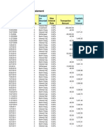 Investment Account Statement: Transact Ion Descripti On New Interest Rate Transaction Amount Capitaliz Ed Interest