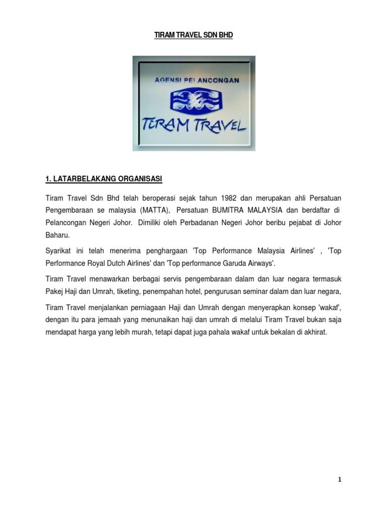 tiram travel sdn bhd