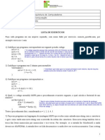 Lista de Exercícios de Montagem MIPS