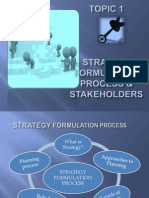 E3 Topic 1 Strategy Formulation Stakeholders