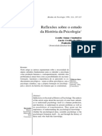 Artigo - Reflexão sobre o estudo da historia da Pscologia