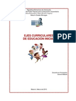 Ejes Integradores de Educacion Inicial