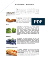 Alimentos Sanos y Nutritivos