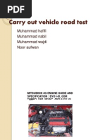 Download Carry Out Vehicle Road Test- EnGLISH by Ahmad Tuah Alwi SN167647298 doc pdf