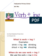 Unit 8 PPT3 Grammar: Verb+Ing