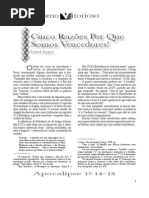 Cinco Razões Porque Somos Vencedores