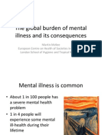 Global Burden on Mental Illness- presentation