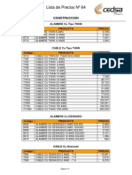 Lista de Precio de Cables PDF