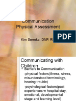 Peds Physical Asst & Communication