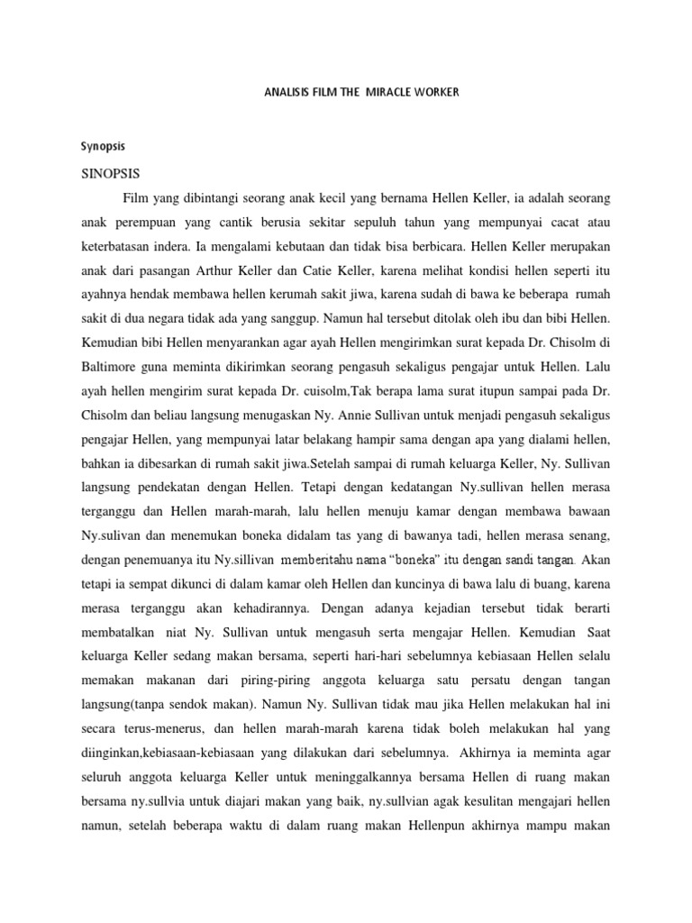 Analisis Film The Miracle Worker