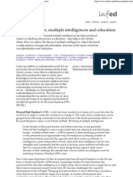 Download Howard Gardner Multiple Intelligences and Education by taikoubou SN16770156 doc pdf