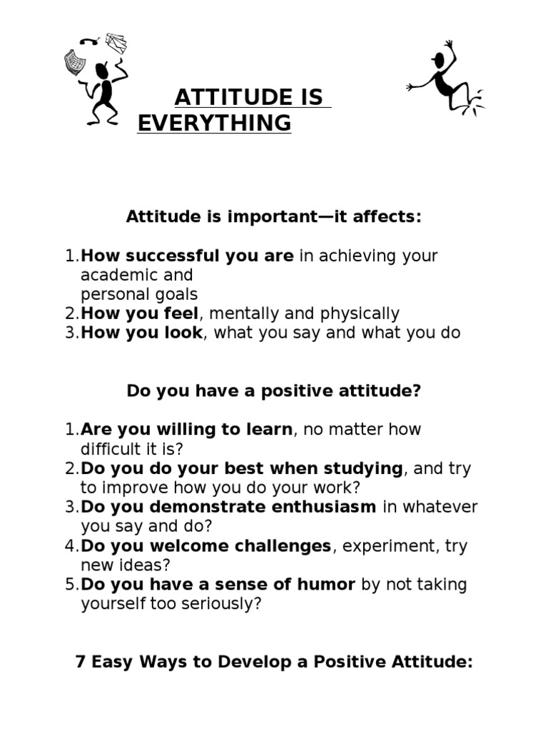 Attitude is everything pdf