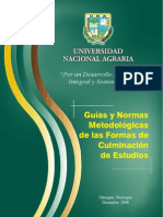 Guias Y Normas Metodologicas de Las Formas de Culminacion de Estudios