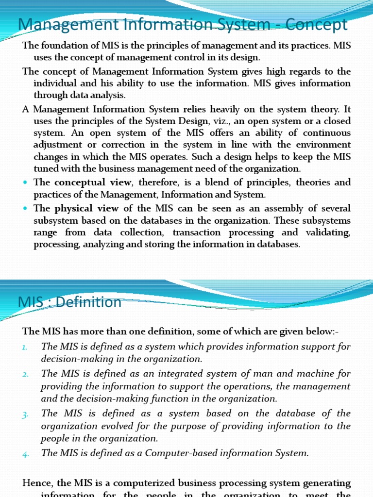 Understanding Management Information Systems | PDF | Management ...