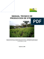 Agricultura Ecologica Manual Tecnico de Produccion de Stevia