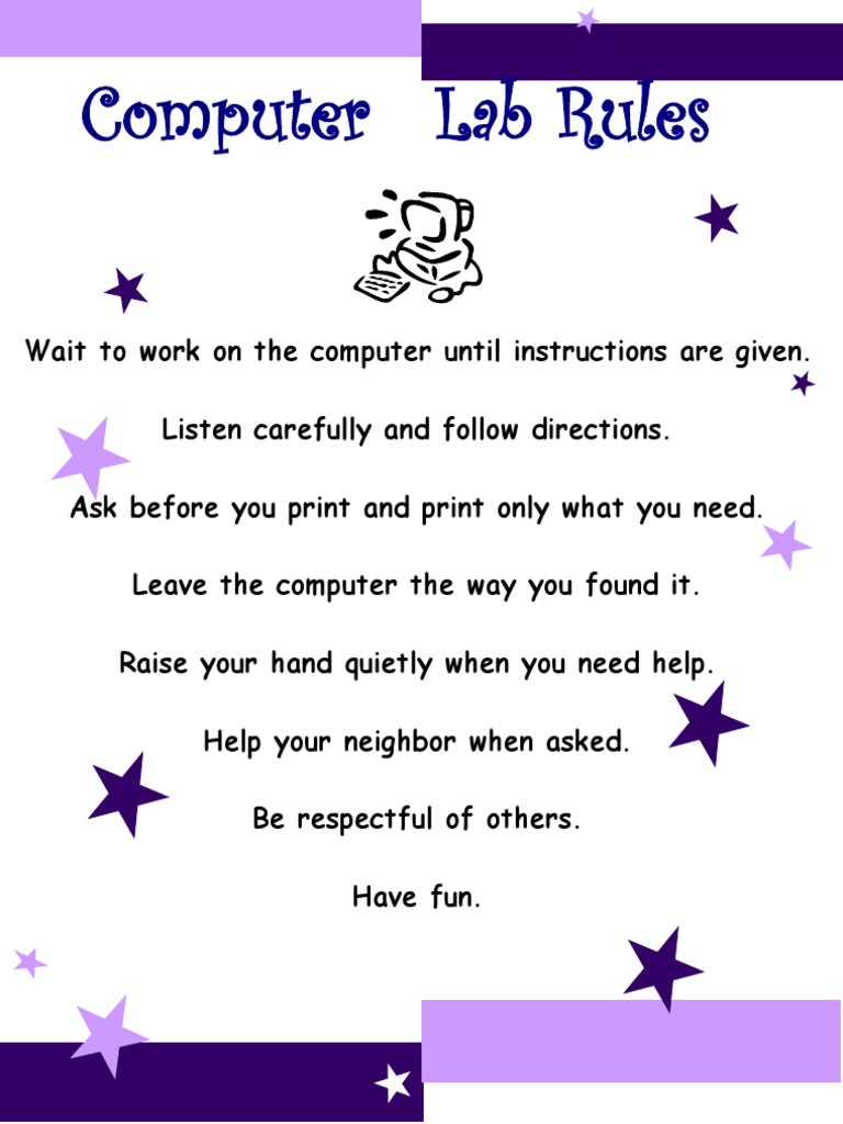 Essential Computer Lab Guidelines | PDF