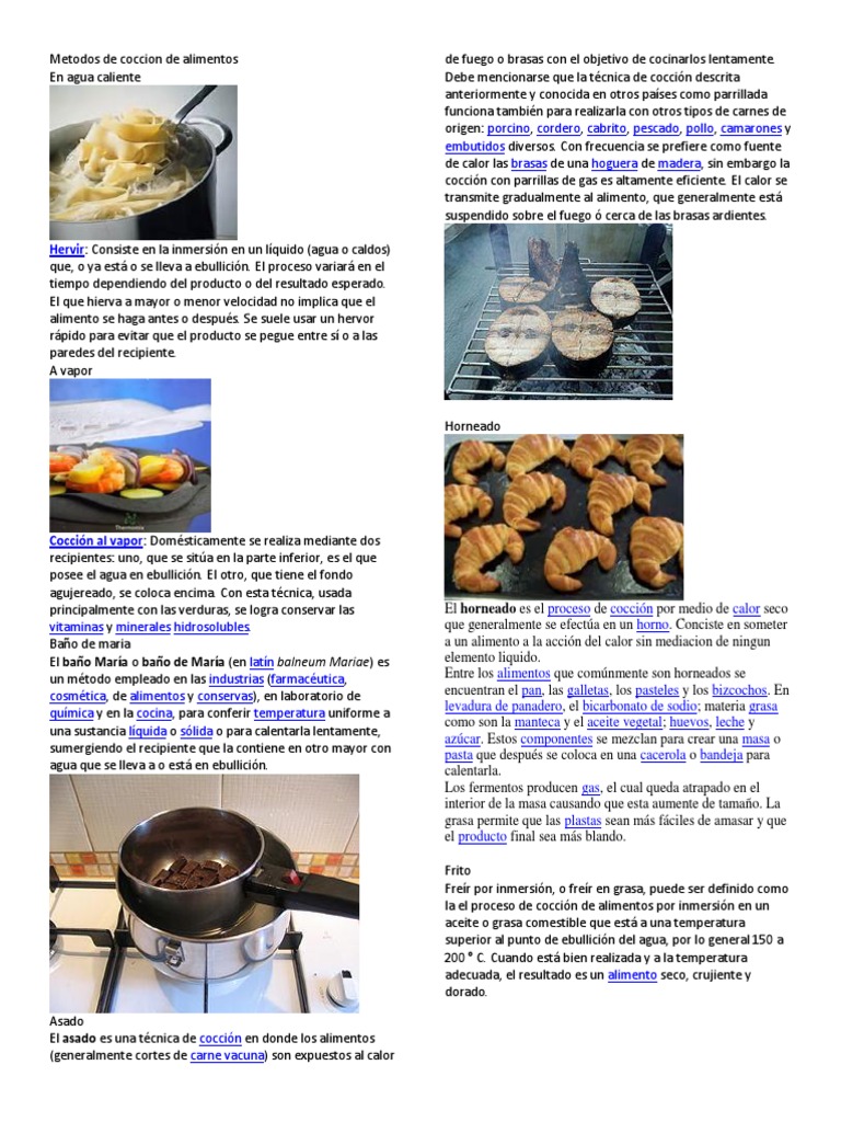 Metodos de Coccion de Alimentos (Autoguardado) | Download grátis PDF ...
