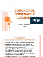 Comunidade, Sociedade e Cidadania