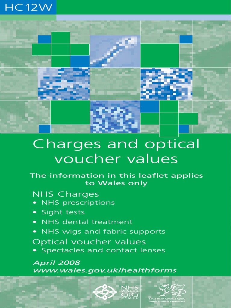 Charges and Optical Voucher Values National Health Service Dentistry