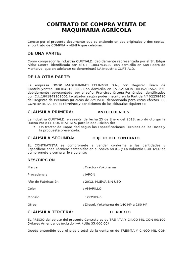 Lp-2-2005-Mda-Contrato U Orden de Compra o de Servicio | PDF | Bancos ...