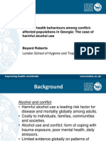 Harmful Health Behaviours Among Conflict-Affected Populations in Georgia: The Case of Harmful Alcohol Use