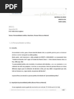 Apostila de Direito Civil Parte Geral 2013.1 - Pablo Stolze LFG