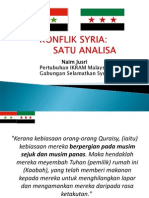 Konflik Syria Satu Analisa (DR HAFIDZI)
