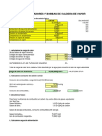 Calculo de Ventiladores y Bombas de Caldera