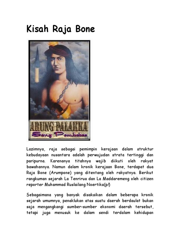 Sejarah Raja Bone: La Tenrirua dan La Maddaremeng | PDF