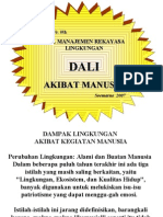 Dampak Lingkungan Akibat Kegiatan Manusia