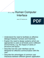 Human Computer Interface