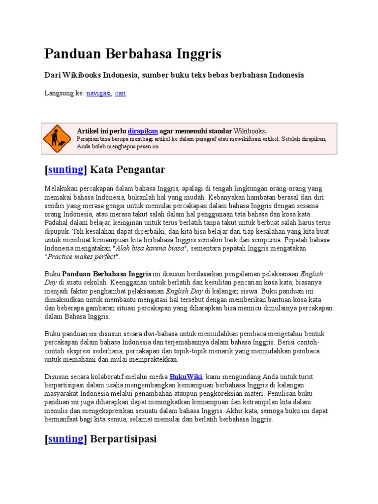 Contoh Kata Pengantar Dalam Bahasa Inggris Dan Terjemahannya Bagikan Contoh