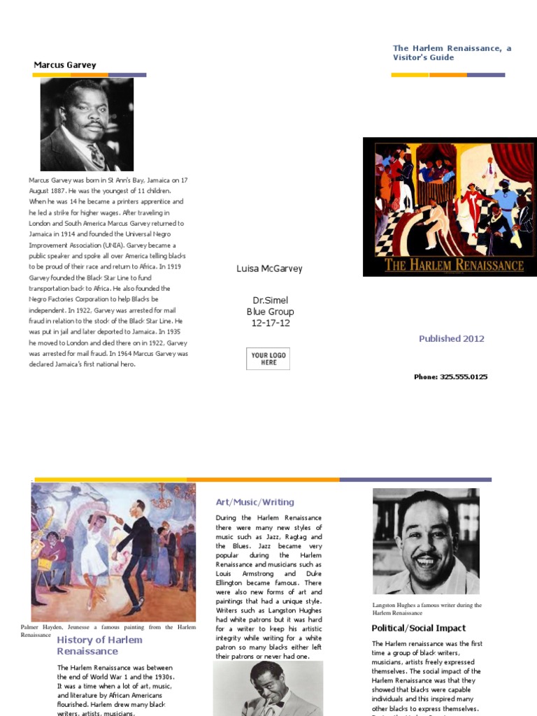 Marcus Garvey's Role in Harlem Renaissance | PDF | Harlem Renaissance ...