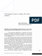 Psicologia Social e Cultura Material