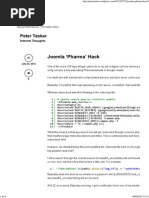 Joomla ‘Pharma’ Hack « Peter Tasker
